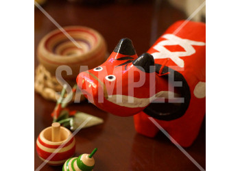 赤べことコマ 日本の伝統工芸品