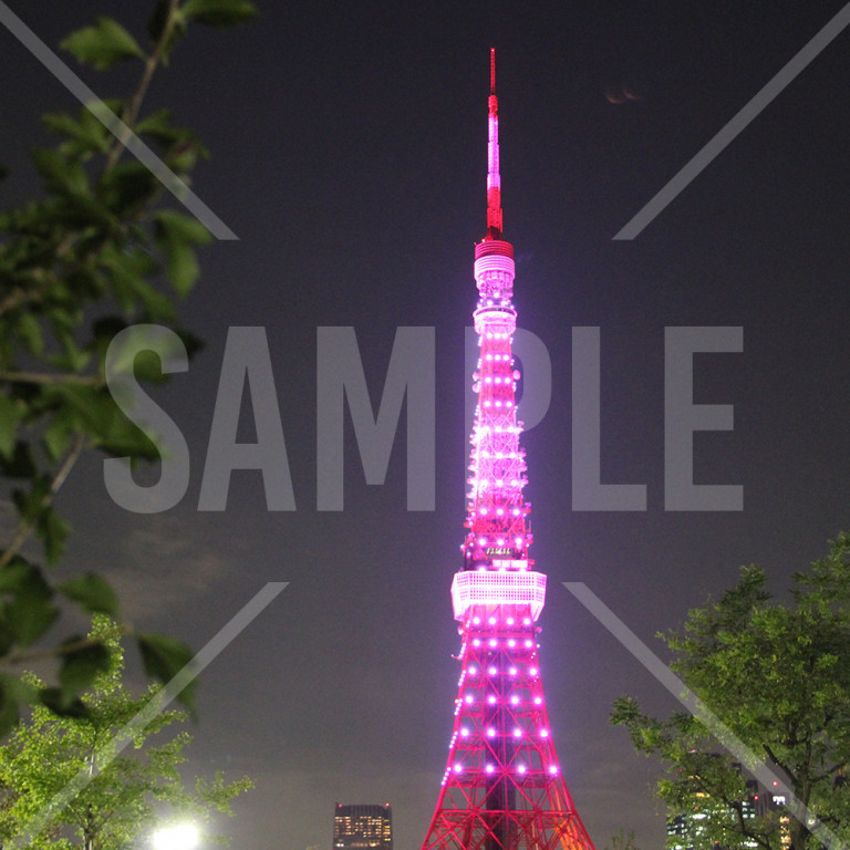 東京都 東京タワー ピンクリボン乳がん早期発見啓発 ライトアップ